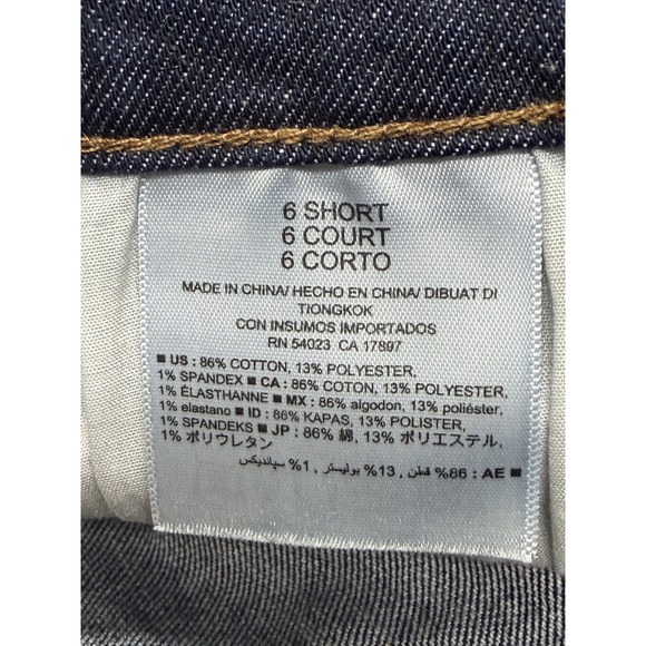 Old‎ Navy Jeans Womens 6 Short Blue Mid Rise Original Straight Stretch Denim - Picture 7 of 9